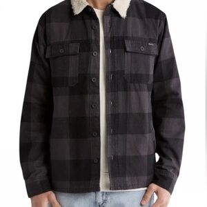 RVCA Charcoal Plaid Shirt Jacket